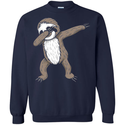 Sloth Dabbing T-shirt Funny Dance Move Navy