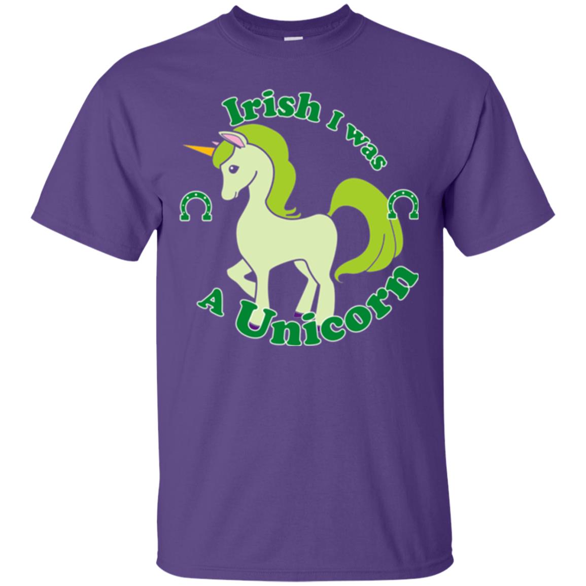 St. Patrick_s Day Unicorn T-shirt Cute Unicorn Purple