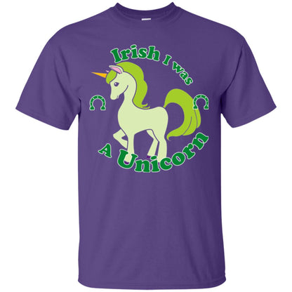 St. Patrick_s Day Unicorn T-shirt Cute Unicorn Purple