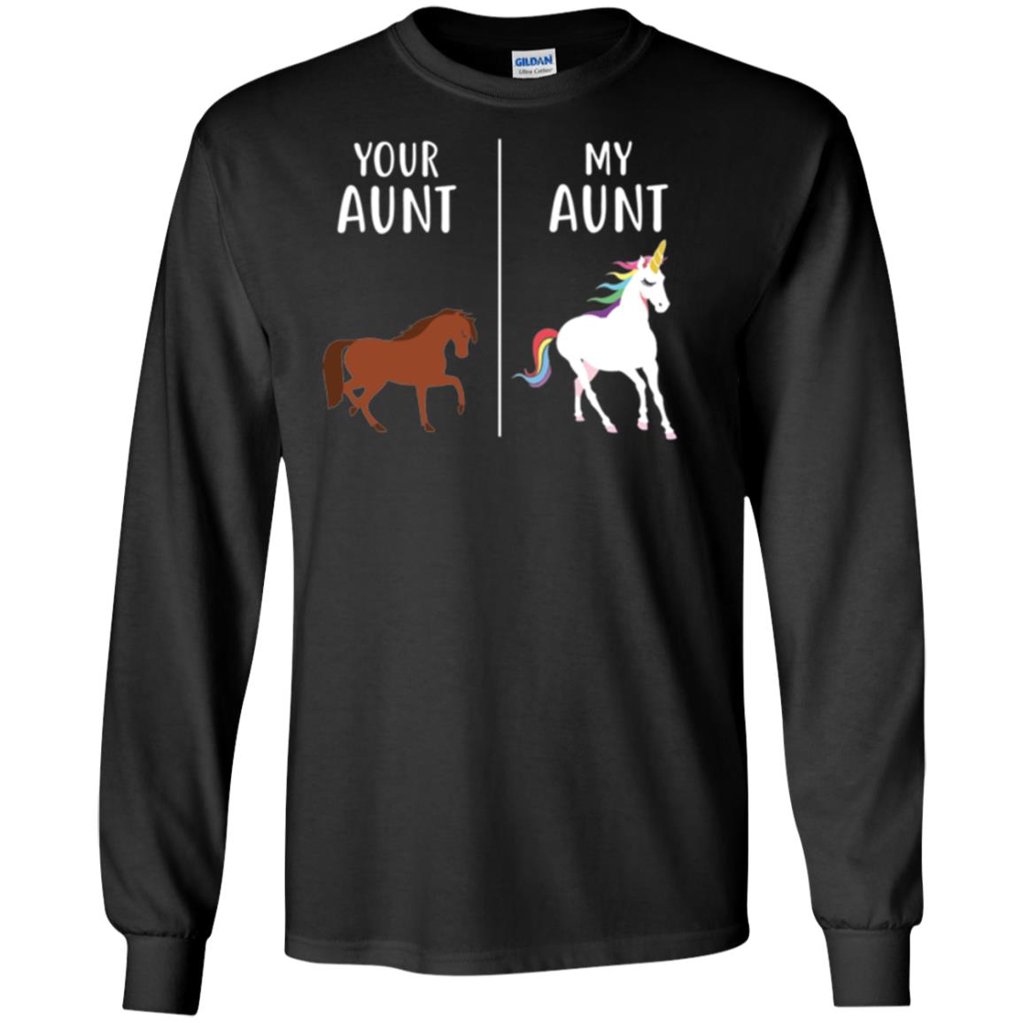 Unicorn T-shirt Your Aunt My Aunt Black