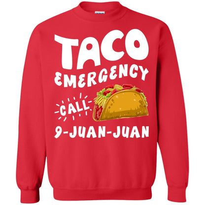 Emergency Call 9 Juan Juan Taco Cinco De Mayo Shirt Red