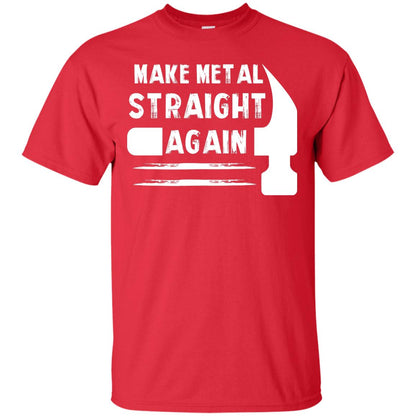 Make Metal Straight Again Mechanic T-shirt Red