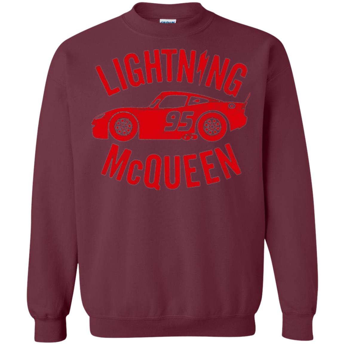 Pixar Cars Lightning 95 Mcqueen Vintage Graphic T-shirt Maroon