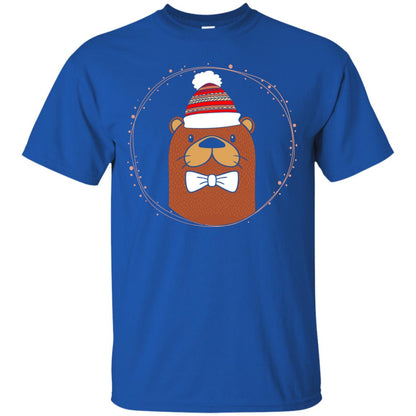 Otter Wearing A Lovely Beanie Gift Shirt For Otter Lover Royal