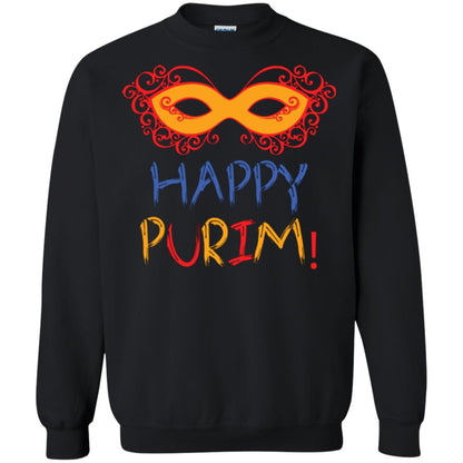Purim Day T-shirt Happy Purim Black