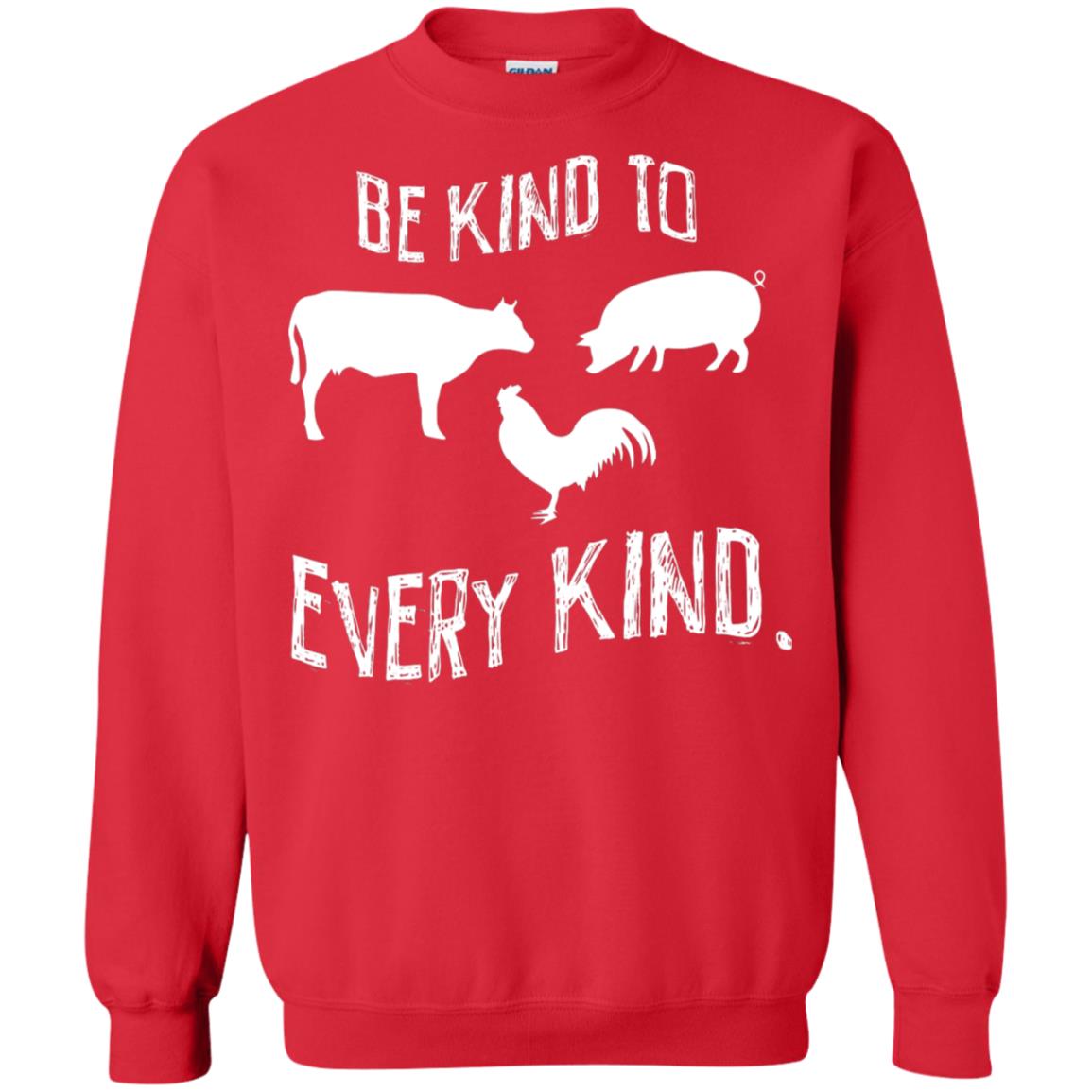Be Kind To Every Kind Kindness Vegetarian Animal Lovers Gift Shirt Red