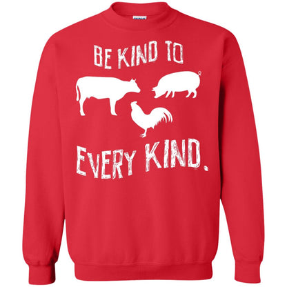Be Kind To Every Kind Kindness Vegetarian Animal Lovers Gift Shirt Red