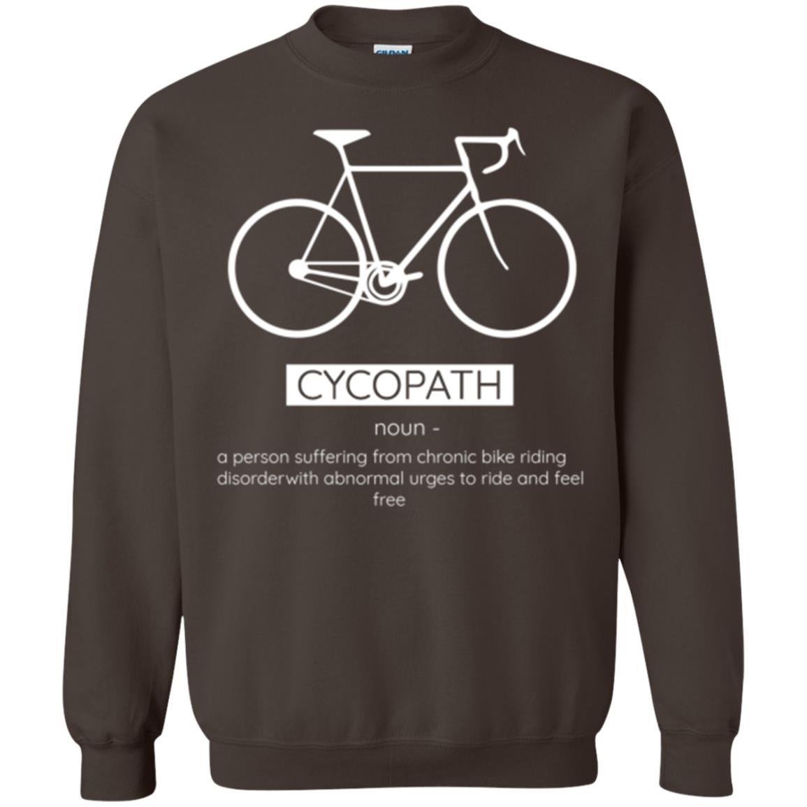 Biker T-shirt Cycopath Definition T-shirt Dark Chocolate