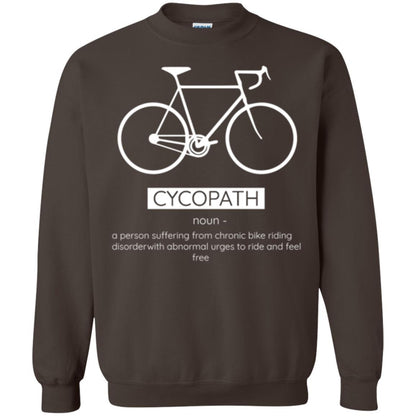 Biker T-shirt Cycopath Definition T-shirt Dark Chocolate