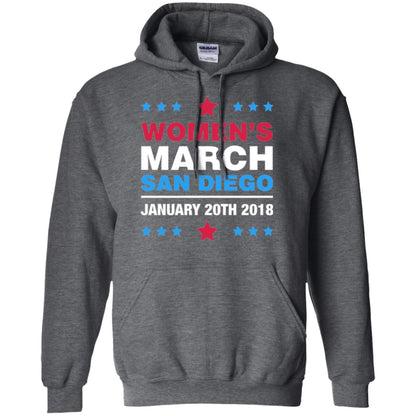 Women's March San Diego January 20th 2018 Protest Women's Right T-shirt Dark Heather