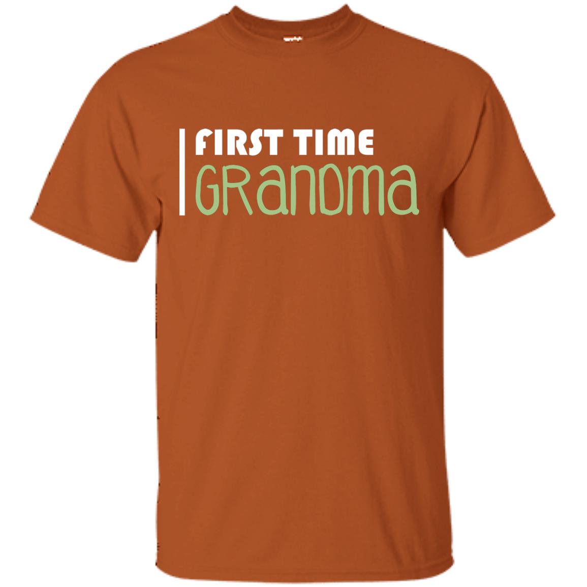 First Time Grandma Shirt Texas Orange