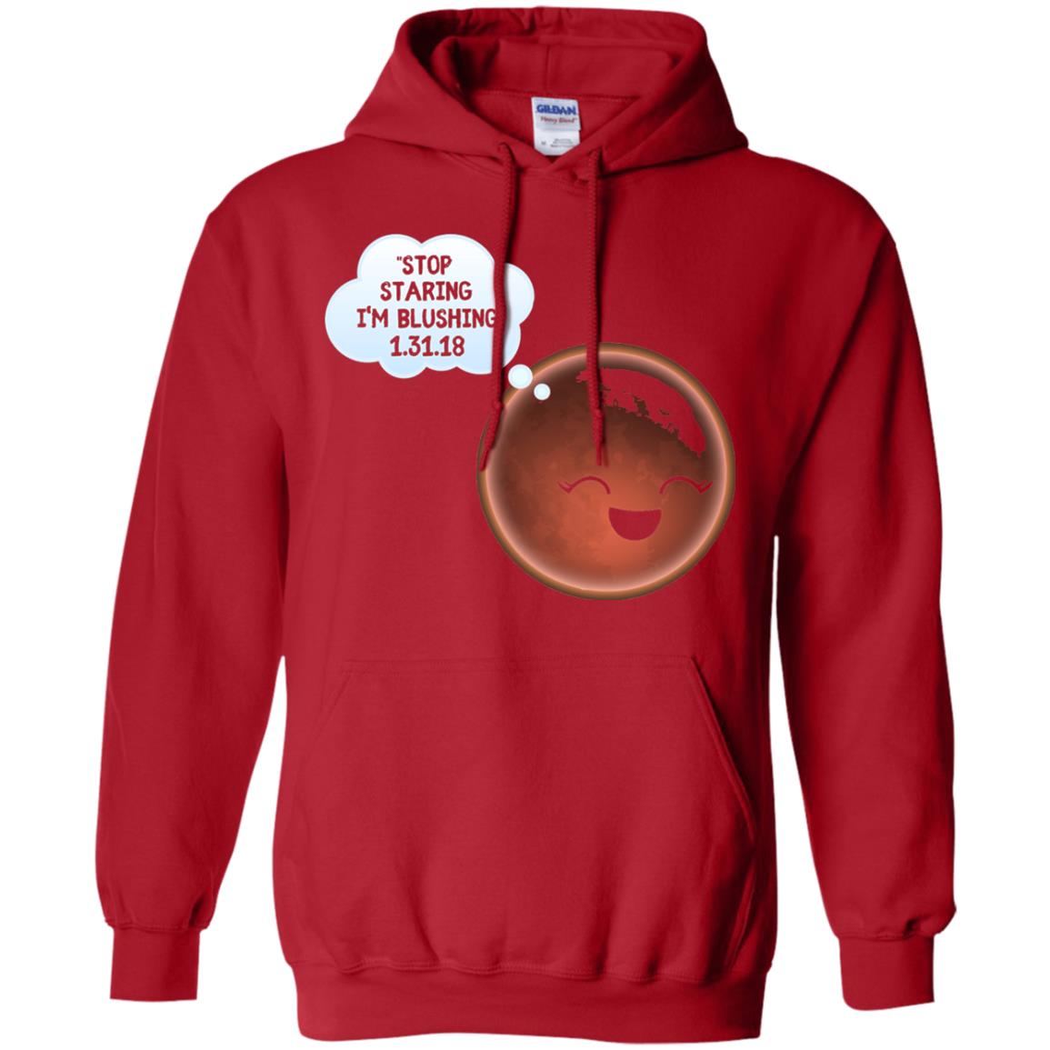 Celestial Total Lunar Eclipse 2018 T-shirt Funny Meme Red