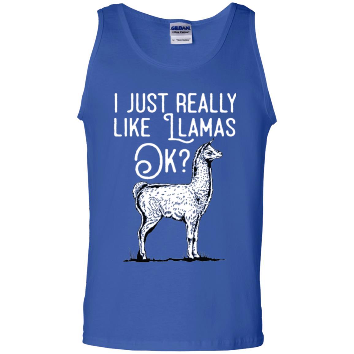 Alpaca T-shirt I Just Really Like Llamas Ok Royal