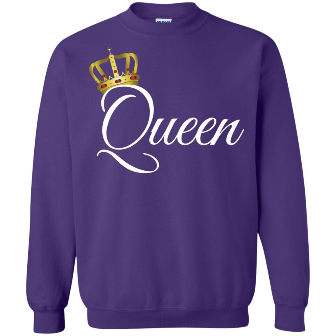 King And Queen T-shirt Matching Couple Outfits Purple