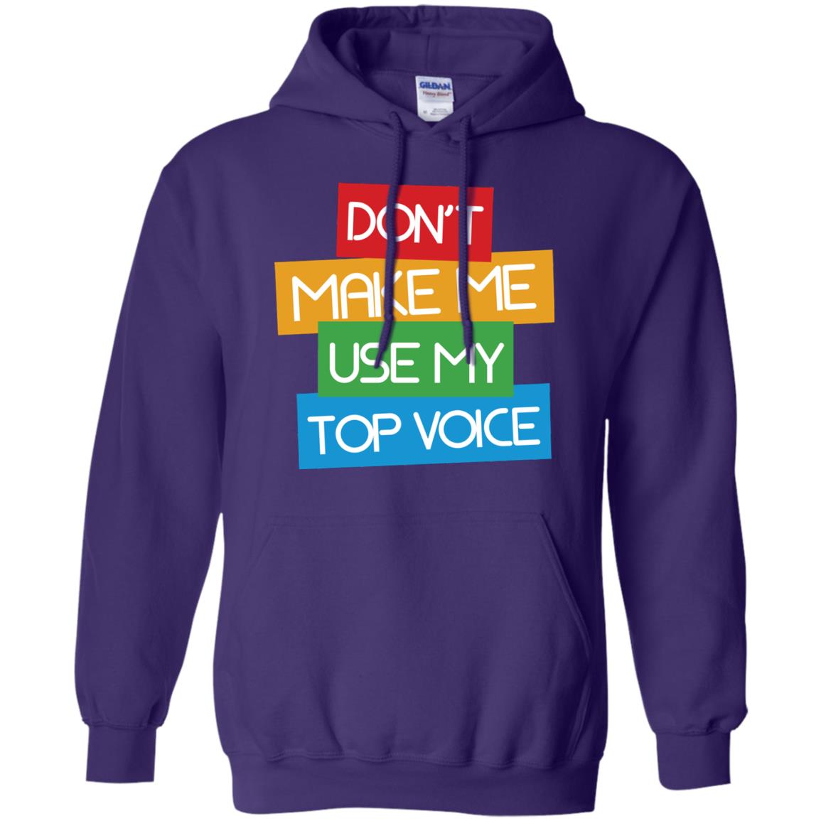 Don_t Make Me Use My Top Voice Lgbt Pride Month 2018 Shirt Purple