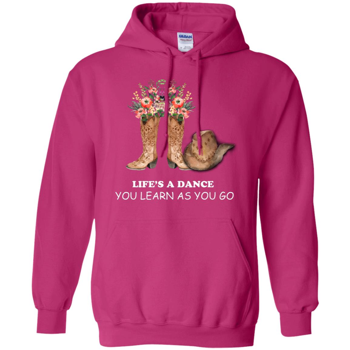 Life_s A Dance You Learn As You Go Dancing Shirt Heliconia