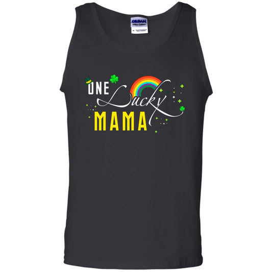 One Lucky Mama St. Patrick_s Day T-shirt Black