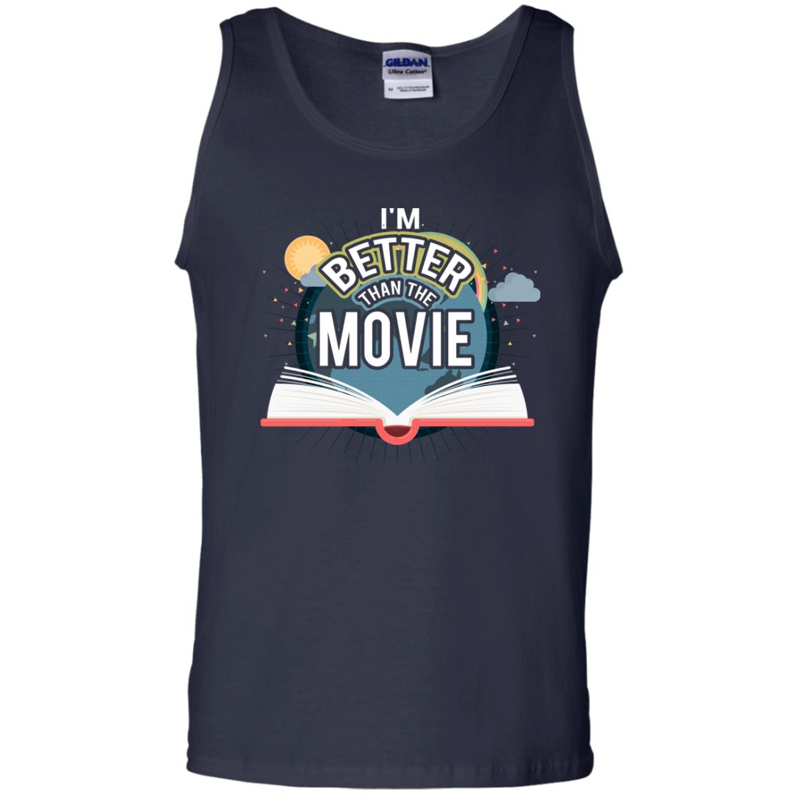 Im Better Than The Movie Bookworm T-shirt Navy