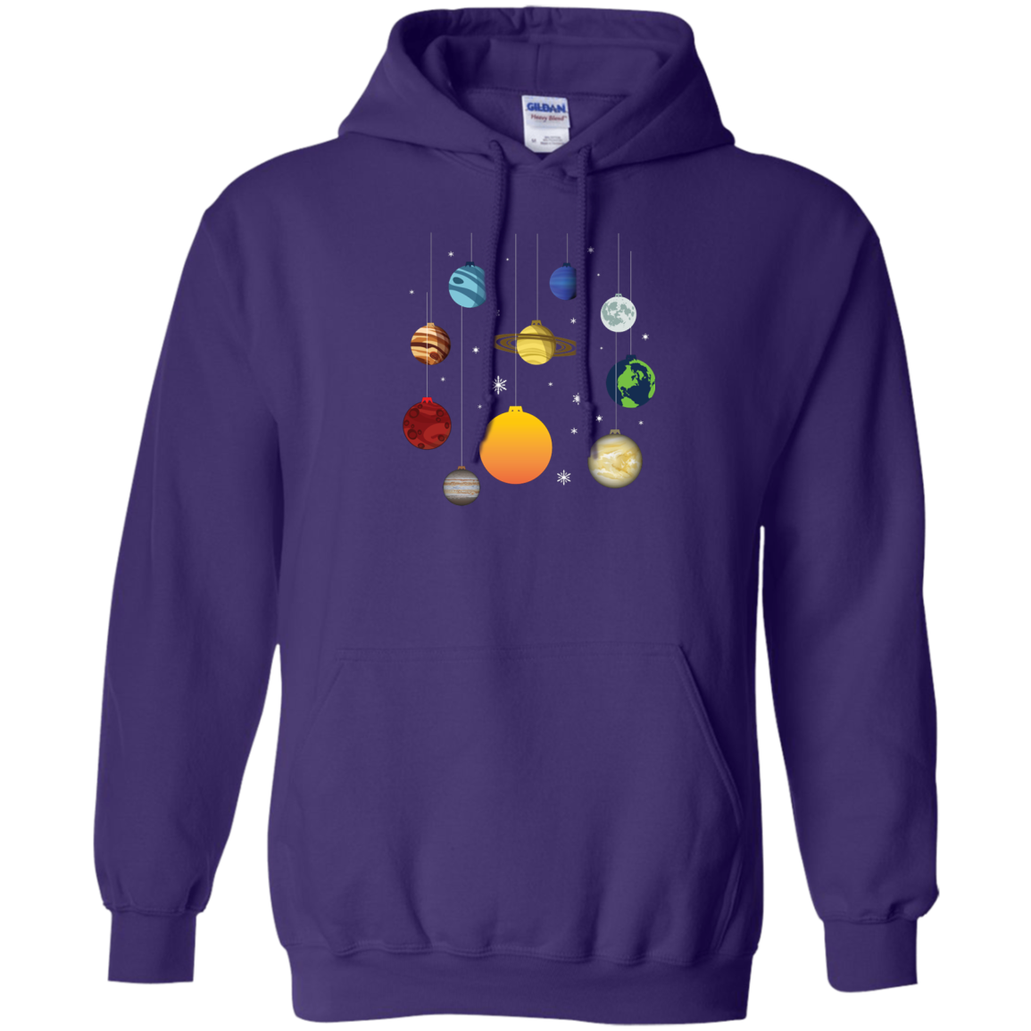 Christmas T-shirt Joy To Universe Christmas Purple