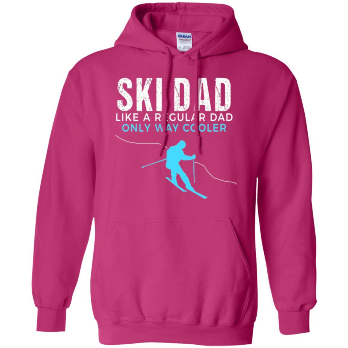 Skier T-shirt Ski Dad Like A Regular Dad Only Way Cooler Heliconia