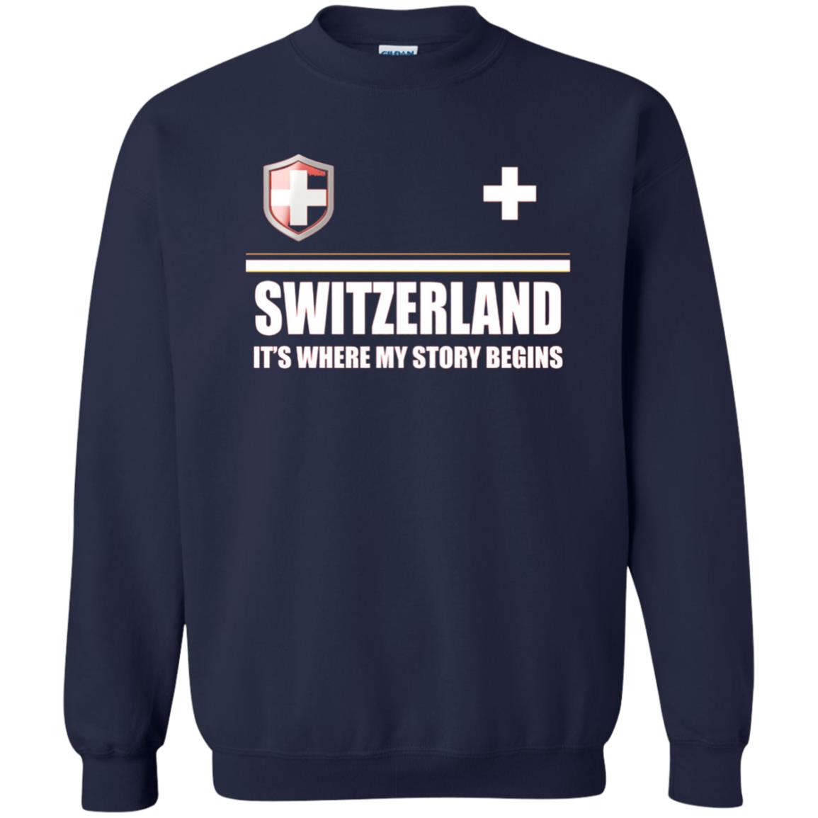 Switzerland Flag T-shirt Navy