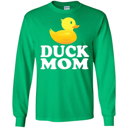 Duck Mom Funny Bird Lover T-shirt Irish Green