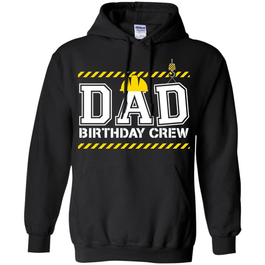 Dad Birthday Crew Construction Worker Shirt Daddy Black