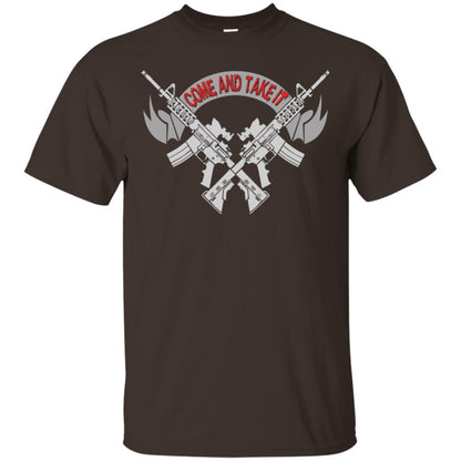Military T-shirt Come And Take It Dark Chocolate