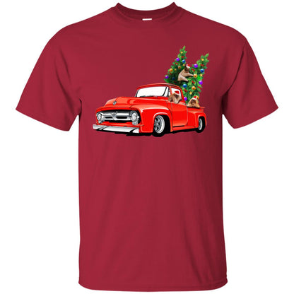 Christmas Tree And Sloths On Car X-mas Gift Shirt Cardinal