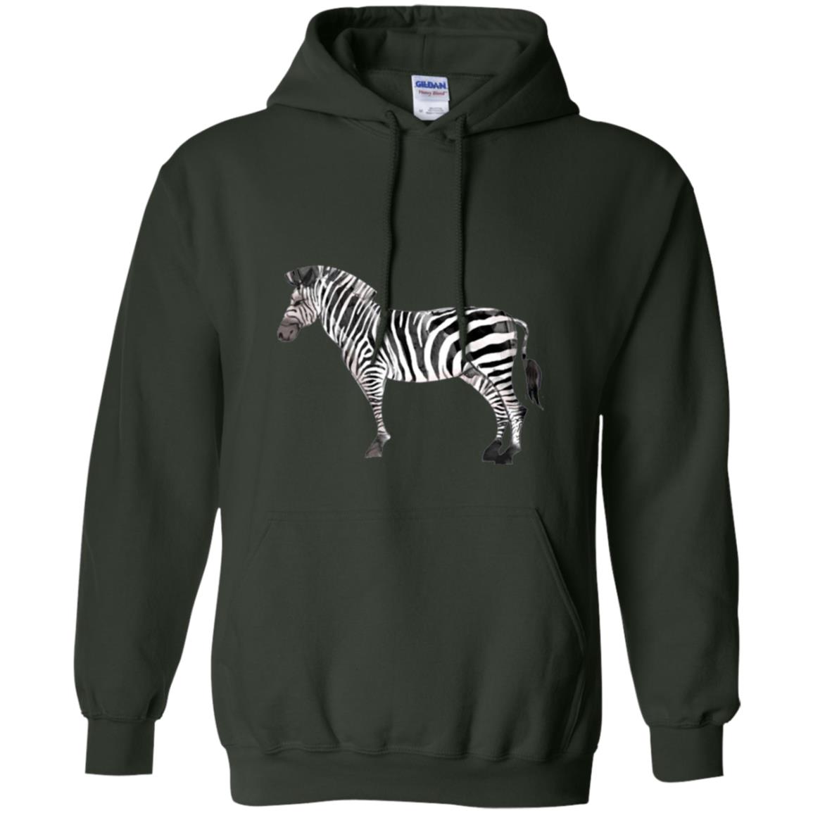 Awesome Zebra T-shirt Forest Green