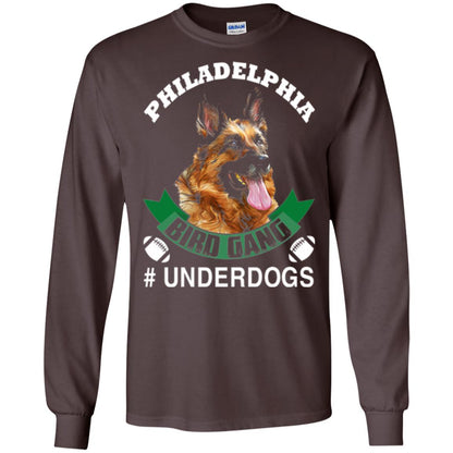 Football Lover T-shirt Philadelphia Bird Gang Underdogs 2018 Dark Chocolate