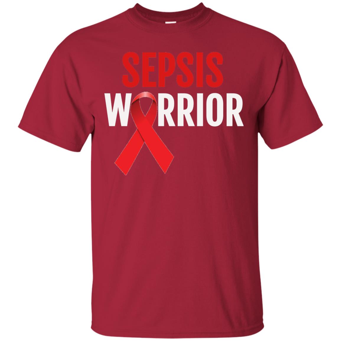 Sepsis Warrior Awareness Faith T-shirt Cardinal