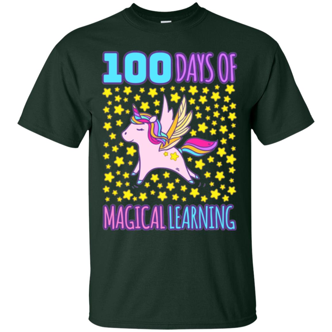 Children T-shirt Adorable 100th Day Of School Forest Green