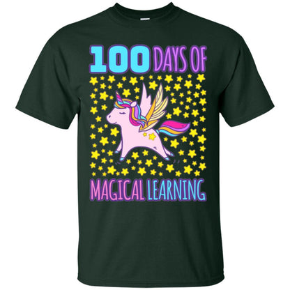 Children T-shirt Adorable 100th Day Of School Forest Green