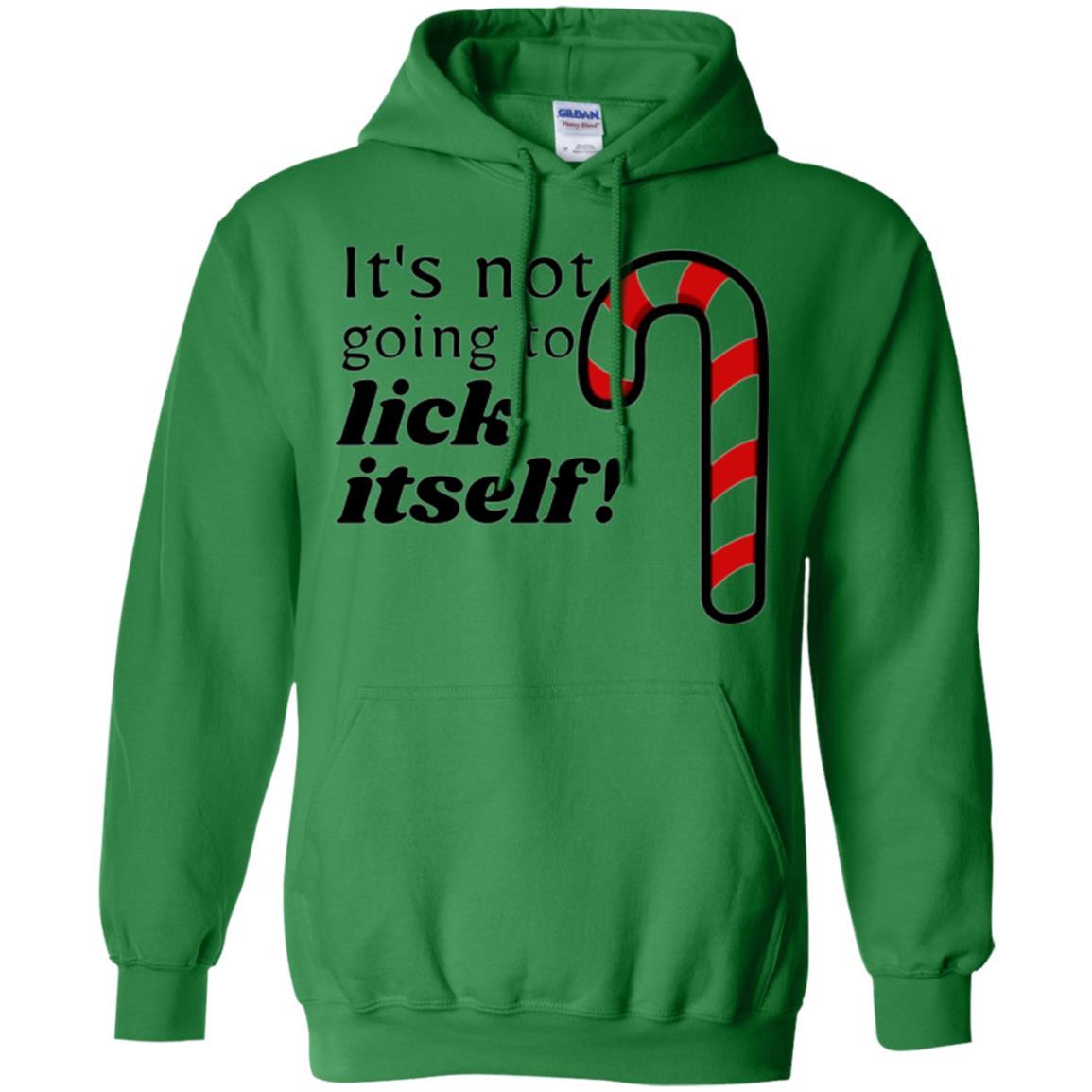 Christmas T-shirt It_s Not Going To Lick Itself Irish Green