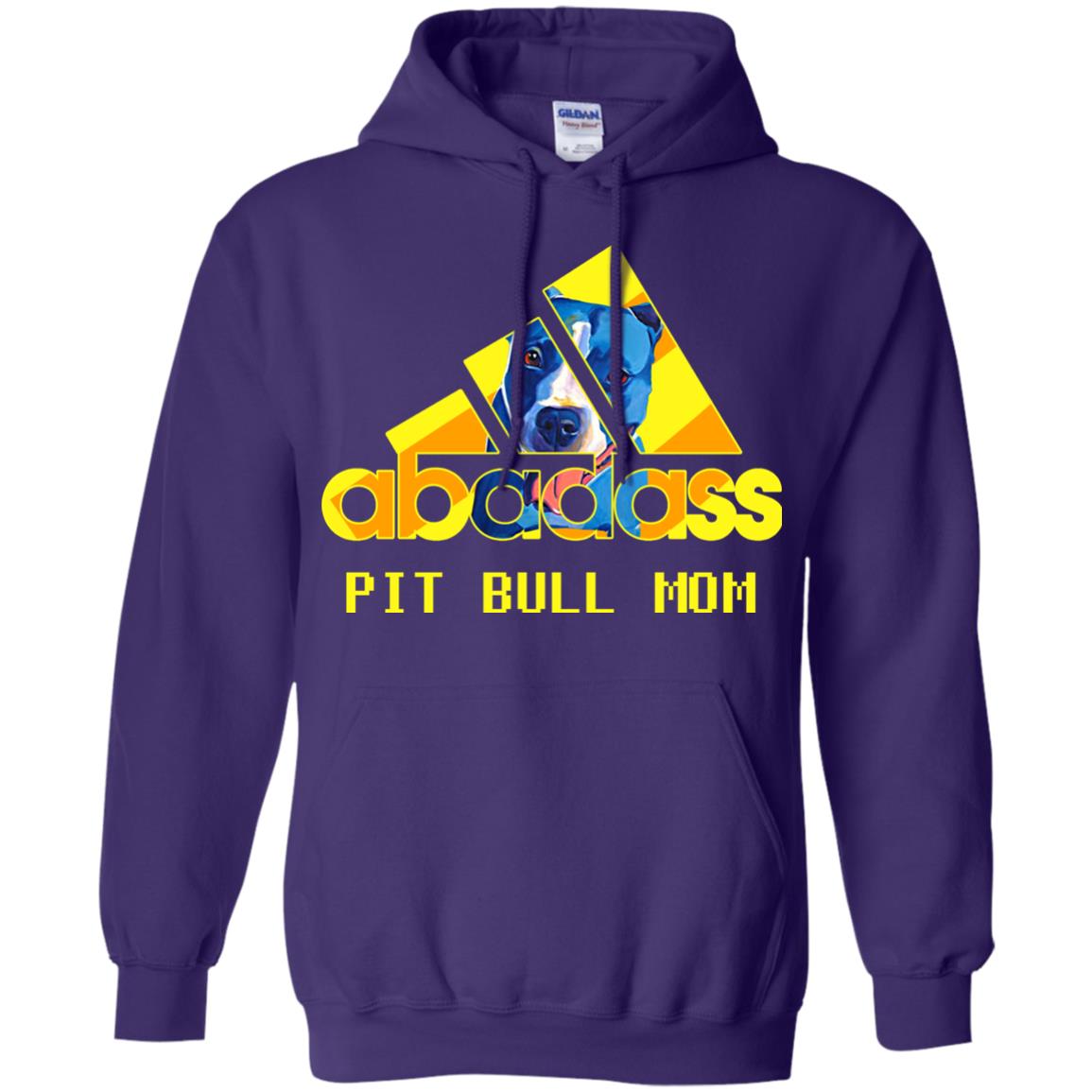 Abadass Pit Bull Mom Mommy Loves Pitbull Shirt Purple
