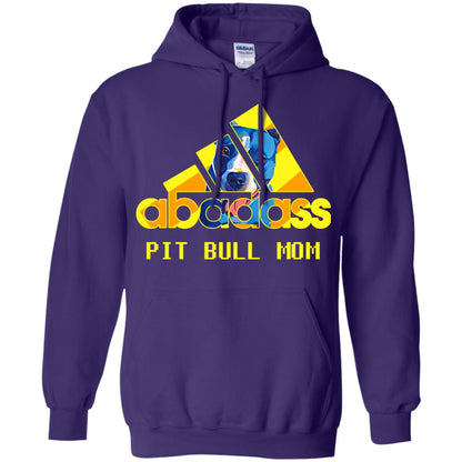 Abadass Pit Bull Mom Mommy Loves Pitbull Shirt Purple