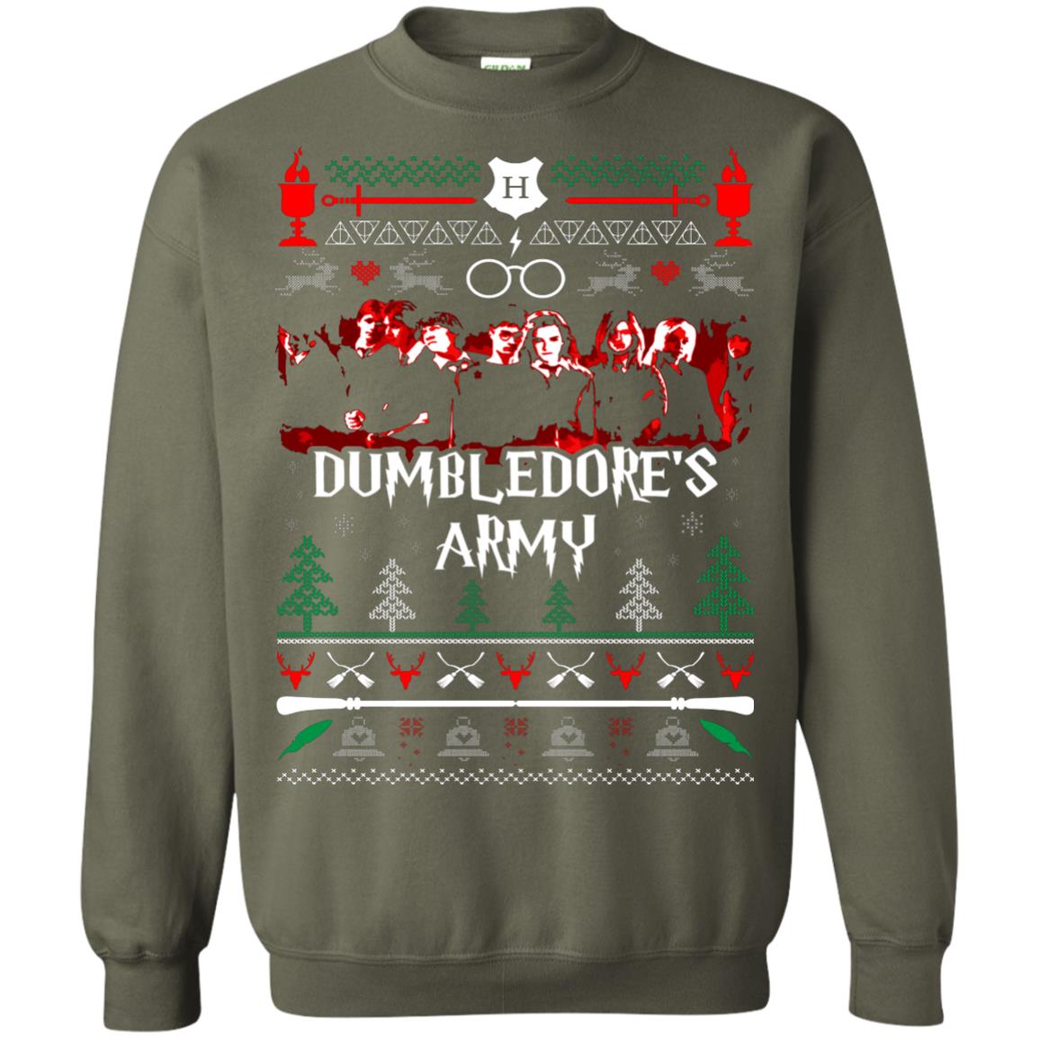 Dumbledore’s Army Harry Potter Fan T-shirt Military Green