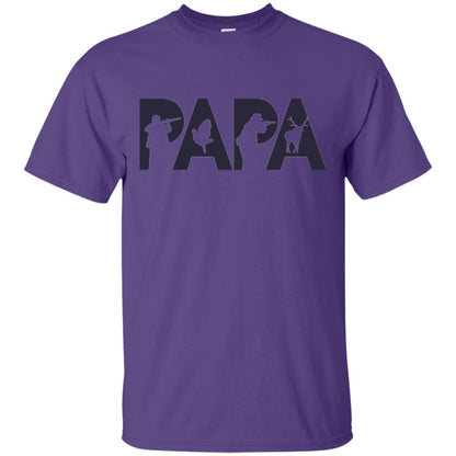 Hunter Dad T-shirt Purple