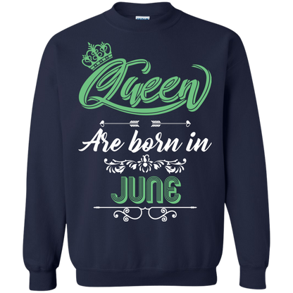 Brithday T-Shirt Queen Are Born In June Navy
