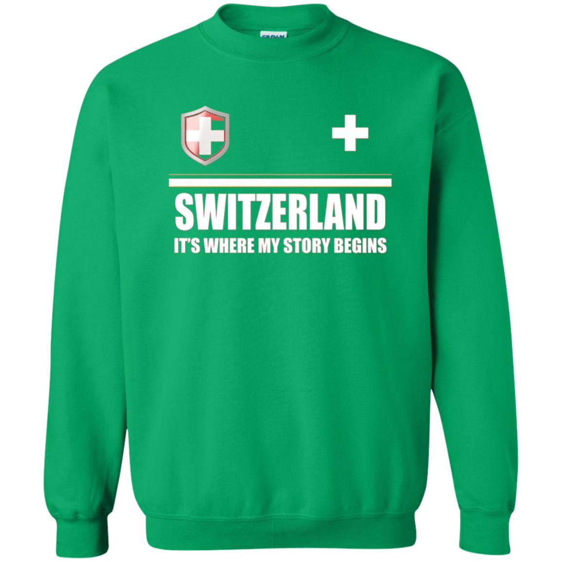 Switzerland Flag T-shirt Irish Green