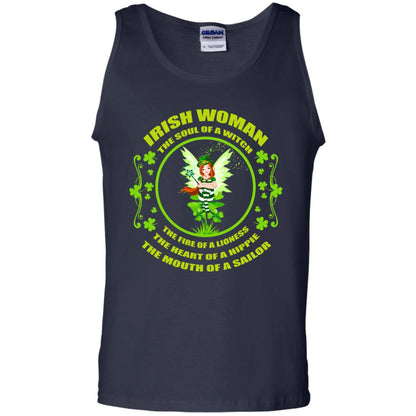 Irish Woman The Soul Of A Witch The Fire Of A Lioness The Heart Of A Hippie The Mouth Of A Sailor Navy