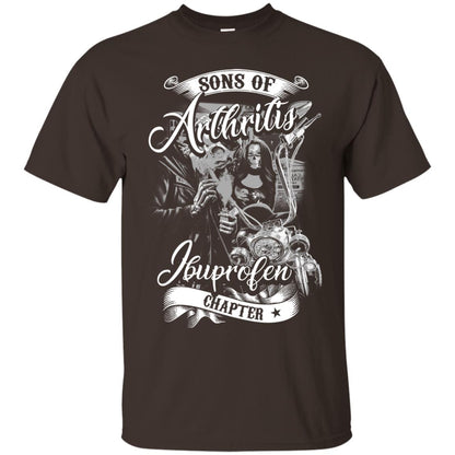 Sons Of Arthritis Ibupronfen Chapter Funny Motorcycle Shirt Dark Chocolate