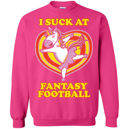 Funny Unicorn Loser T-shirt I Suck At Fantasy Football Heliconia