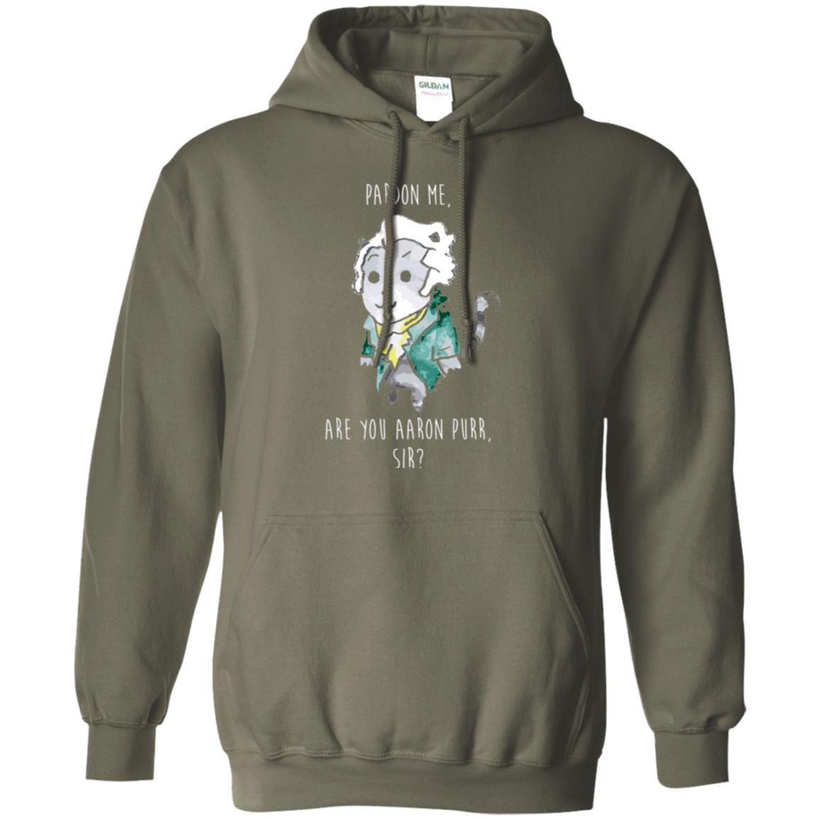 Hamilton Cat T-shirt Pardon Me Are You Aaron Purr Sir Military Green