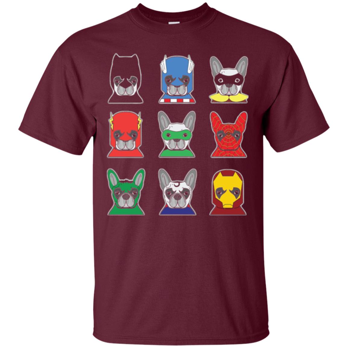 Dog Lover T Shirt Bulldog Bulldogs Heroes Maroon