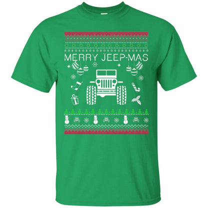 Christmas T-shirt Mery Jeep-mas Jeep Ugly