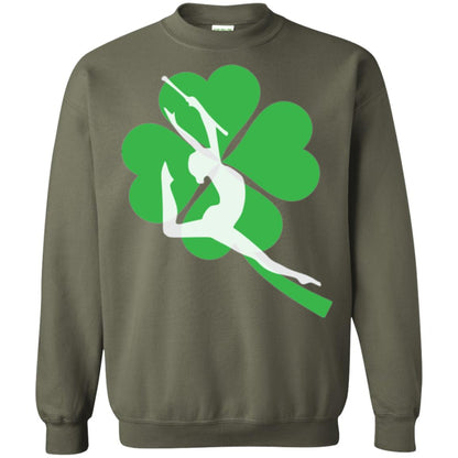 Baton Twirling Lover Saint Patrick's Day Military Green