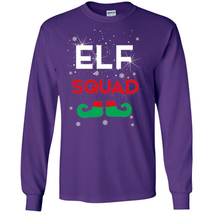 Christmas T-shirt Elf Squad Purple
