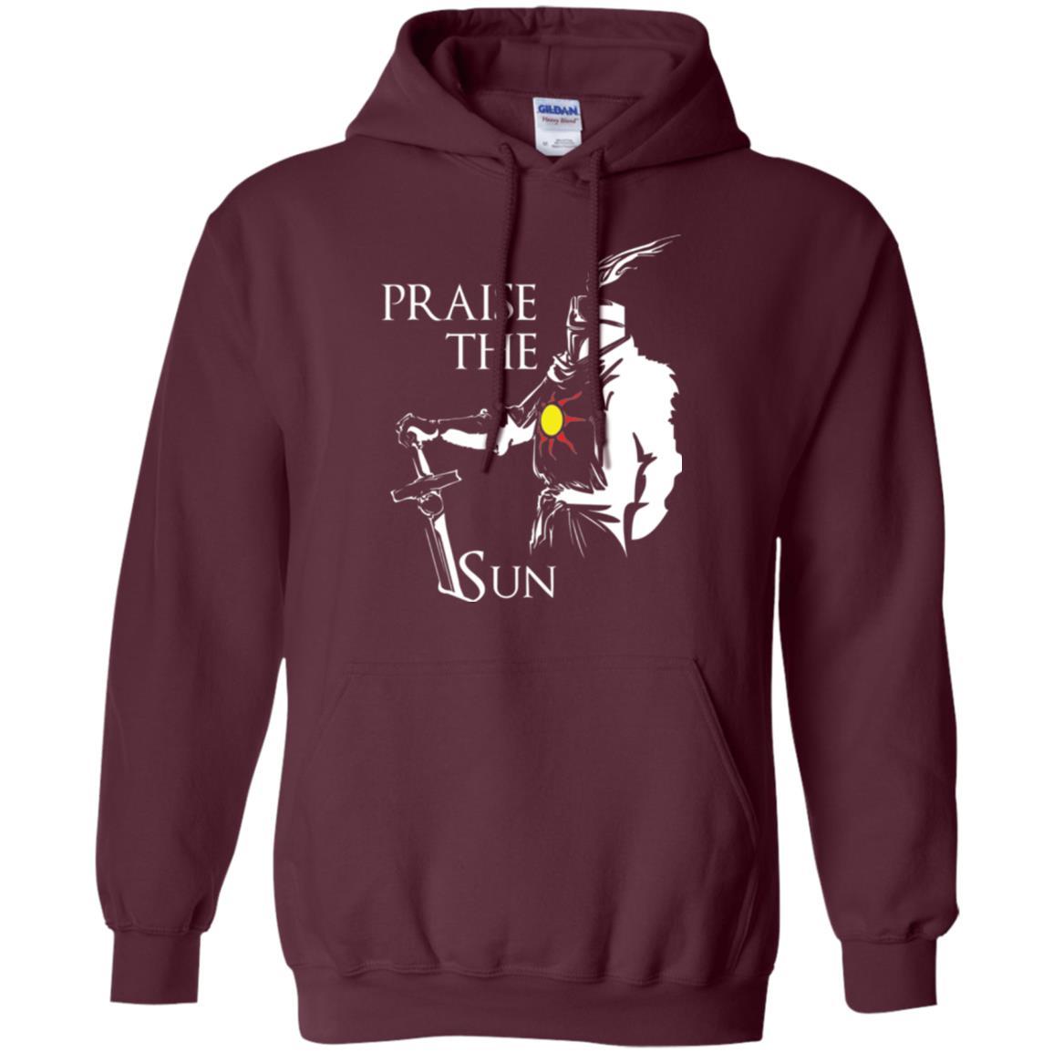 Gamer T-shirt Praise The Sun Knight T-shirt Maroon